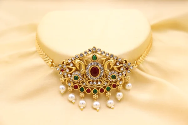AD Diamond Beautiful Heavy Choker/Necklace for Women Girls