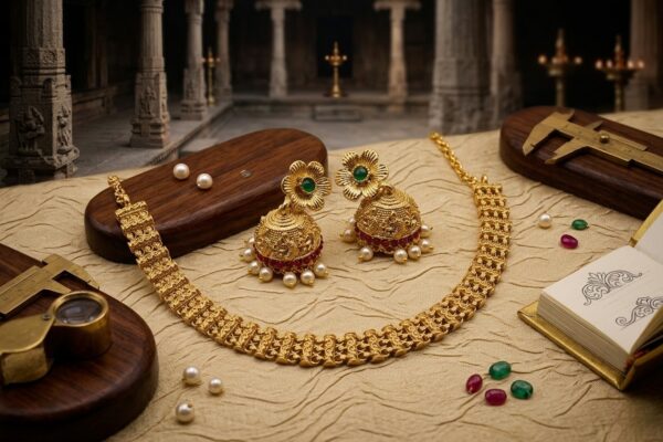 Premium Quality Traditionl South Indian Jewellry Set Girl and Women