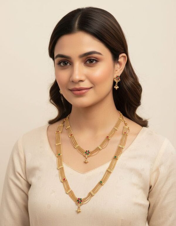 Premium Quality south indian combo Jewellery Set Girls and Woman